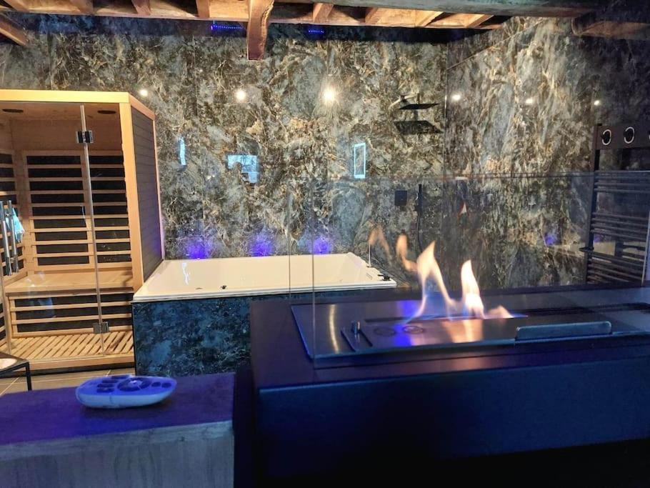 Le Duplex De L'Etoile Home Cinema Jacuzzi Et Sauna Privatif Longmesnil Buitenkant foto